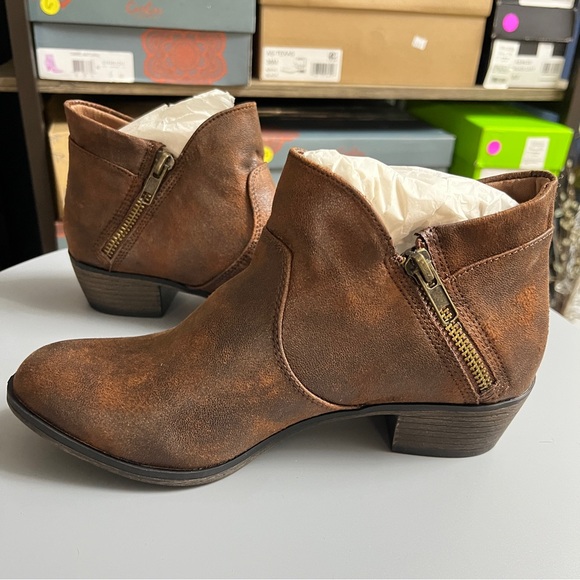 American Rag Shoes - American Rag Rustic Brown Ankle Booties